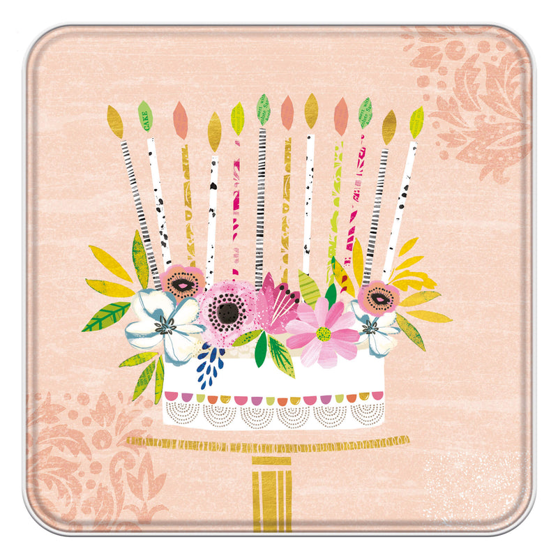 Notelet Tin-MWT31 - Colourful Candles Notelets-Whistlefish