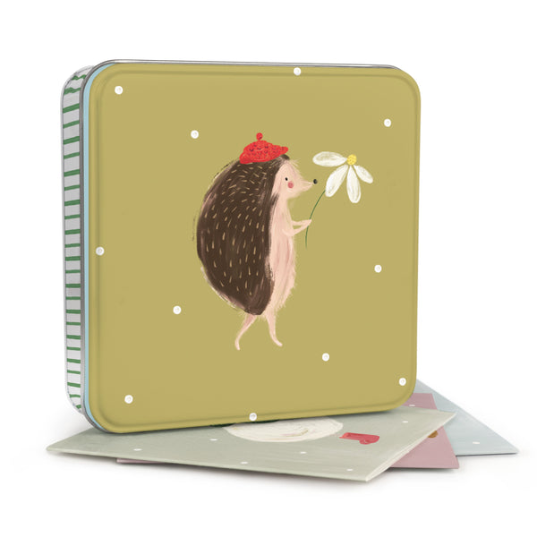 Notelet Tin - MWT52 - Creature Comforts Notelet Tin - Creature Comforts Notelet Tin - Whistlefish