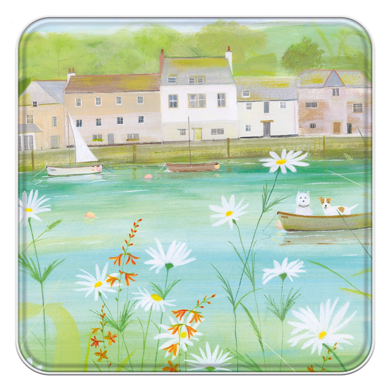 Notelet Tin - MWT54 - Dogs & Daisies Notelet Tin - Dogs & Daisies Notelet Tin - Whistlefish