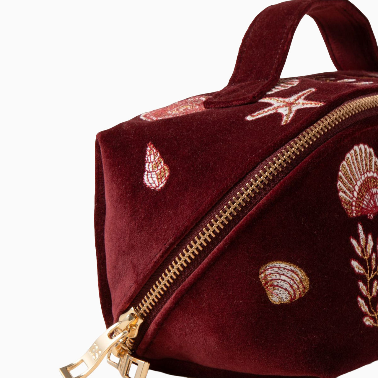 17255 - Ocean Treasure Velvet Open Flat Makeup Bag