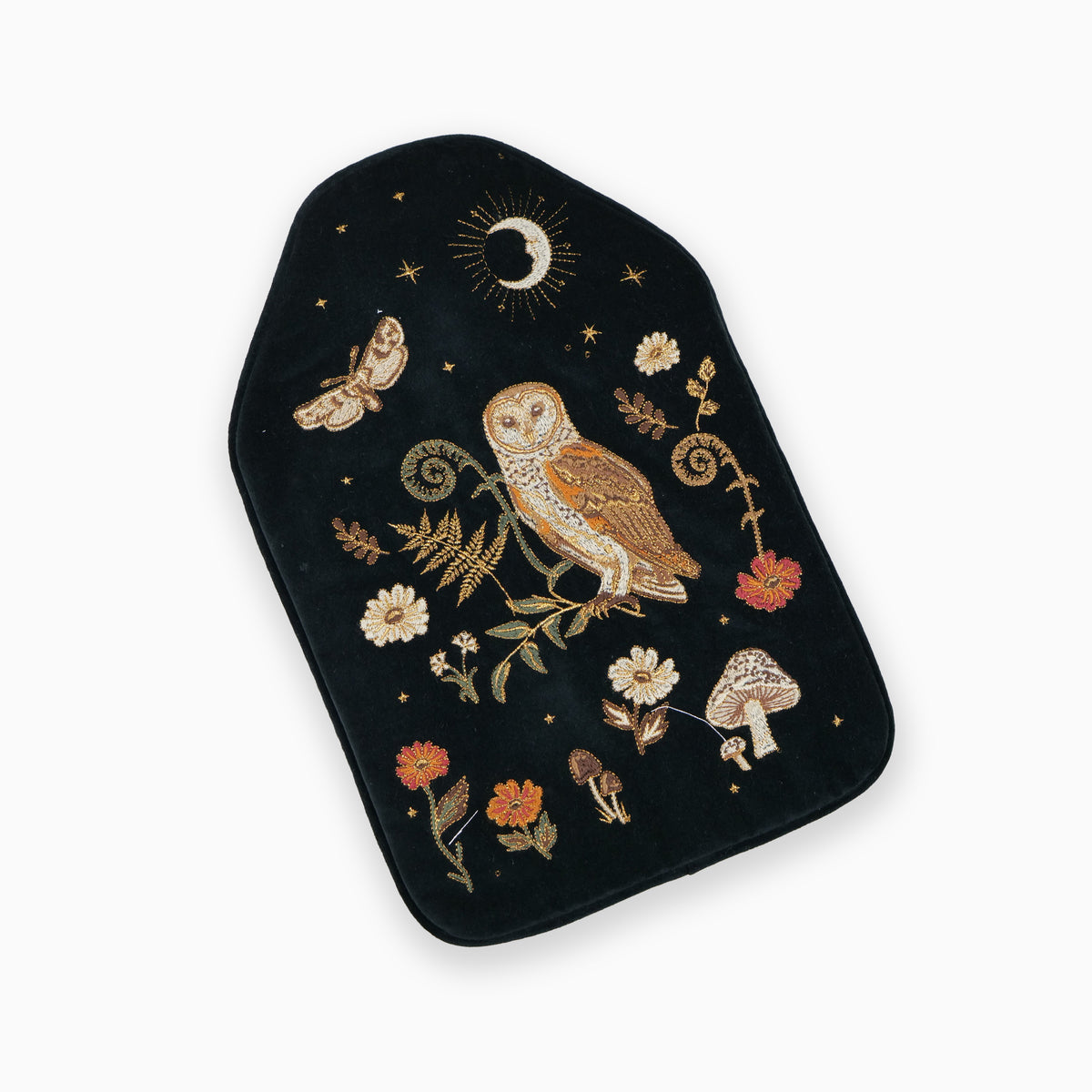 20163 - Mystical Owl Velvet Hot Water Bottle