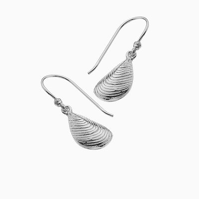 Mussel Shell Silver Earrings - Whistlefish