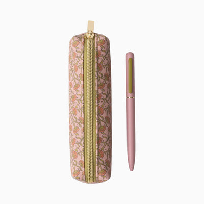Pink Vintage Floral Pen & Pouch Set - Whistlefish