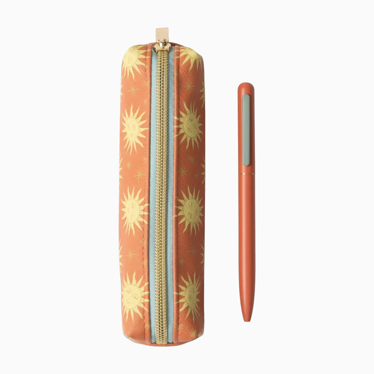 Pen & Pouch Set-PNP-1003EU - Terracotta Sun Pen & Pouch Set-Designworks Collective
