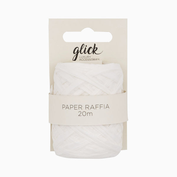 Paper Raffia-PR10 - Paper Raffia White-Glick