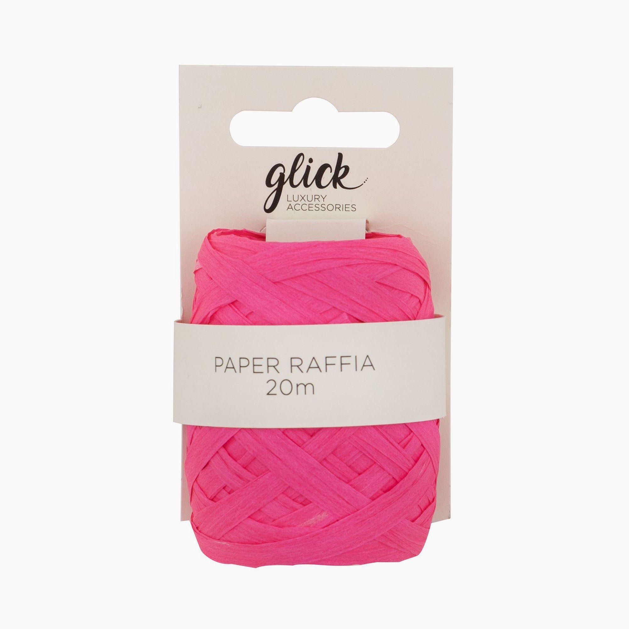 Paper Raffia-PR44 - Neon Pink Paper Raffia-Glick