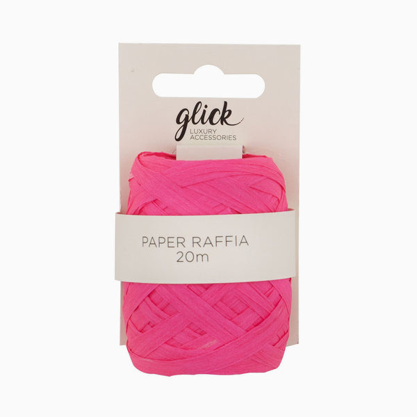 Paper Raffia-PR44 - Neon Pink Paper Raffia-Glick
