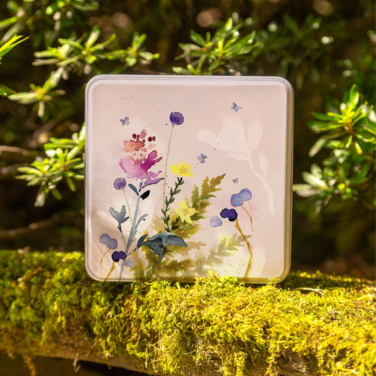 Notelet Tin-PT25NT - Blue Poppy & Thyme Notelet Tin-Whistlefish