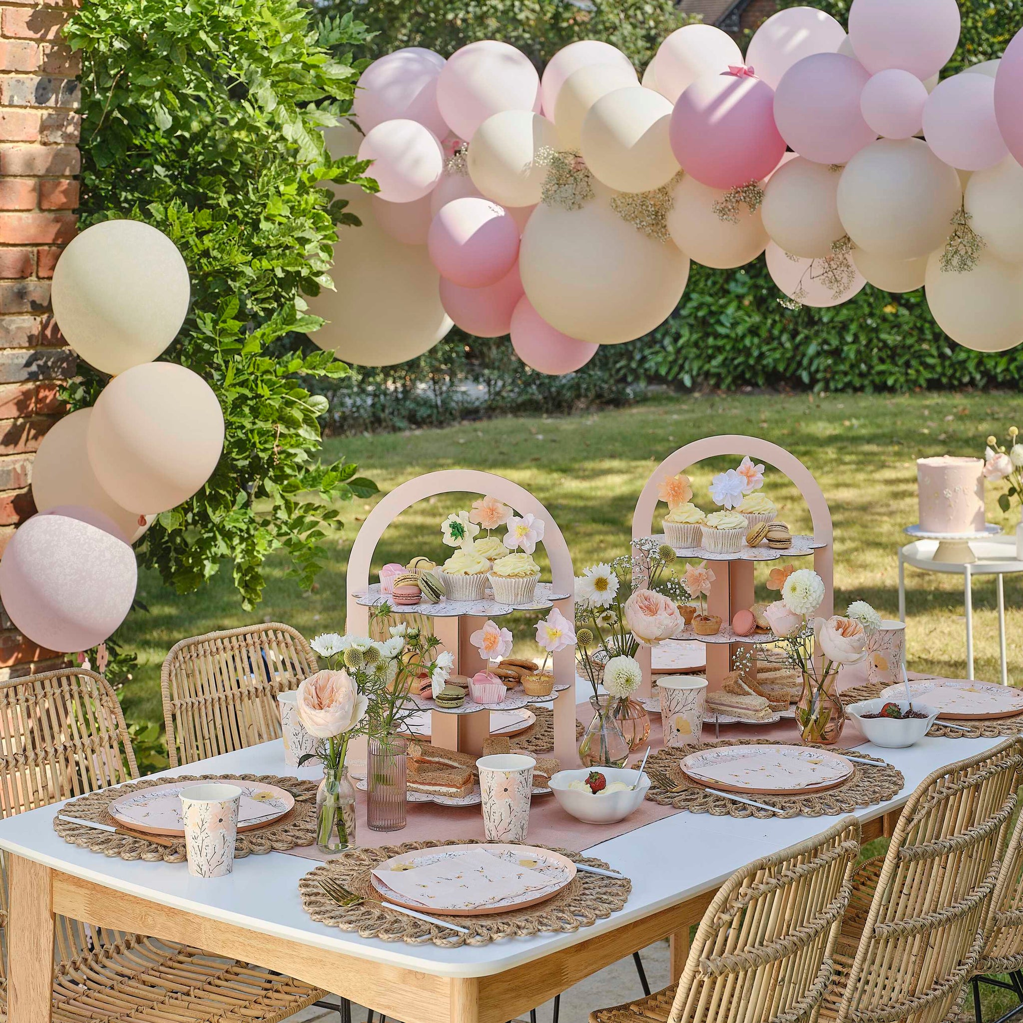 Paper Cups - BBL-116 - Pink Floral Party Cups - Pink Floral Party Cups - Whistlefish