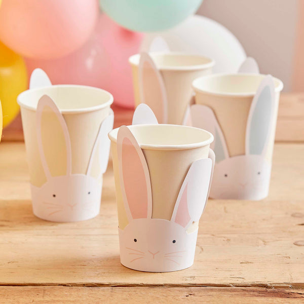 Paper Cups - EGG-238 - Pastel Easter Bunny Paper Cups - Pastel Easter Bunny Paper Cups - Whistlefish
