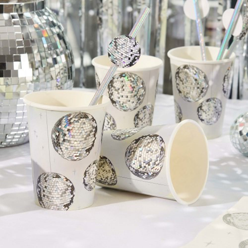 Paper Cups-HBDP103 - Disco Paper Cups-Hootyballoo