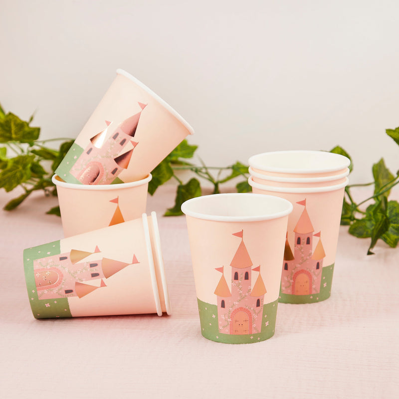 Paper Cups - HBLP110 - Castle Paper Cup 8pcs - Castle Paper Cup 8pcs - Whistlefish