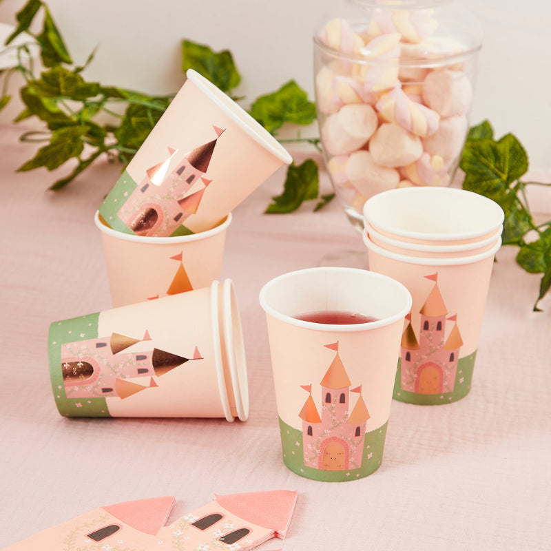 Paper Cups - HBLP110 - Castle Paper Cup 8pcs - Castle Paper Cup 8pcs - Whistlefish