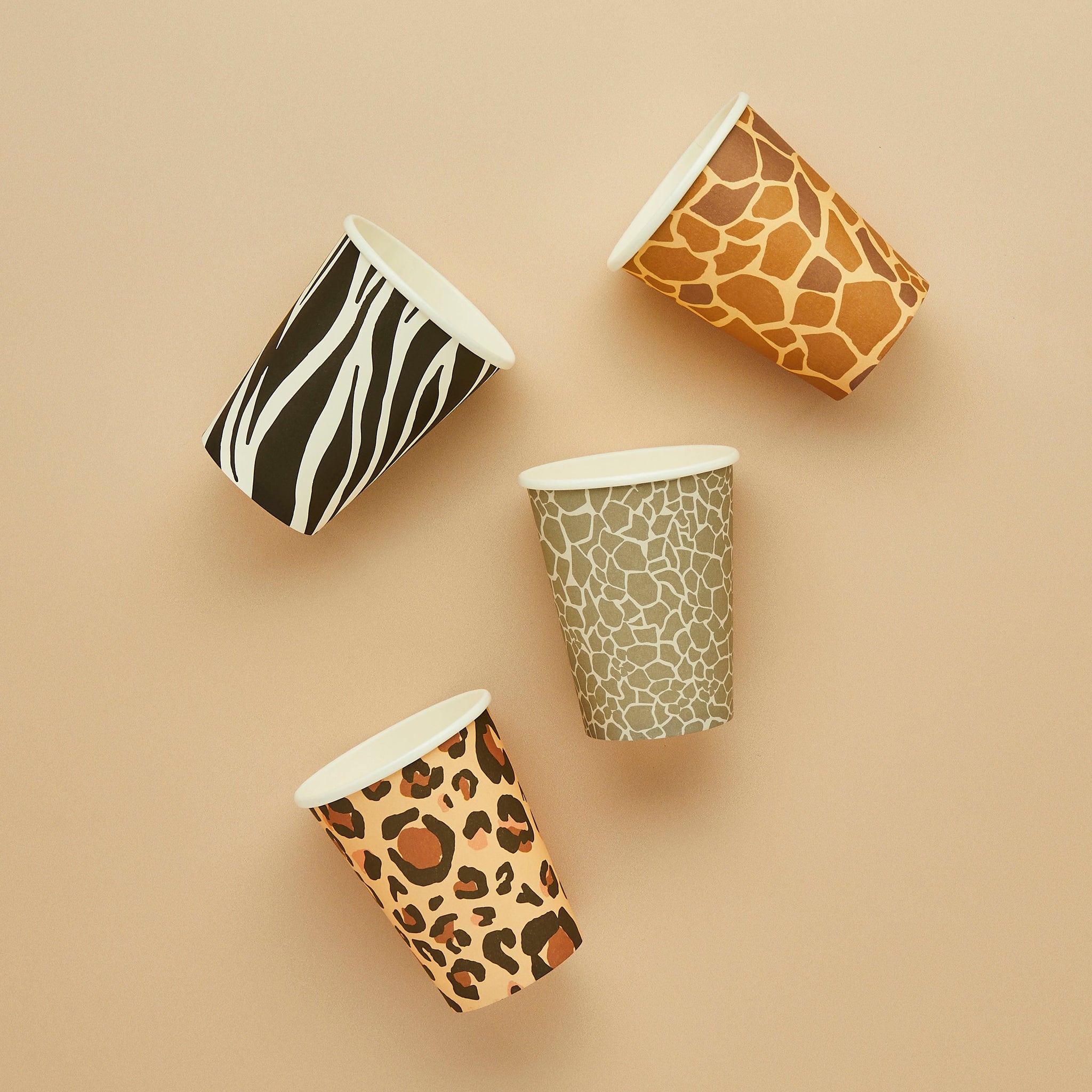 Paper Cups - HBPA105 - Animal Print Paper Cups - Animal Print Paper Cups - Whistlefish