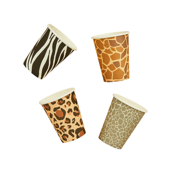 Paper Cups - HBPA105 - Animal Print Paper Cups - Animal Print Paper Cups - Whistlefish