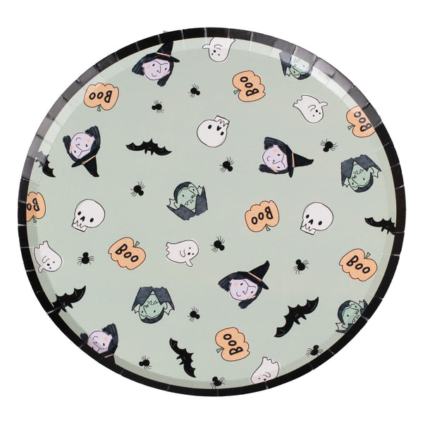 Bunting-BOO-105 - Vampire and Witch Halloween Party Plates-Whistlefish