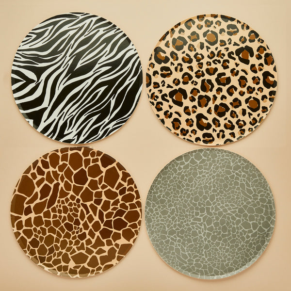 Paper Plates - HBPA104 - Animal Print Paper Plates - Animal Print Paper Plates - Whistlefish