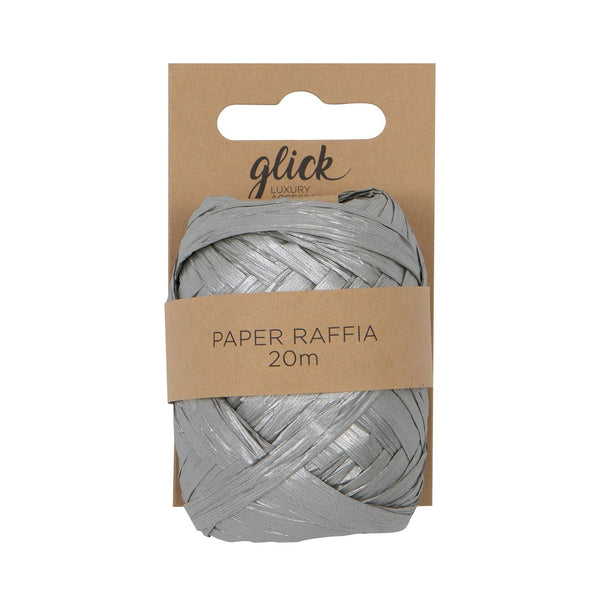 Paper Raffia - PR05 - Metallic Silver Paper Raffia - Metalic Silver Paper Raffia - Whistlefish