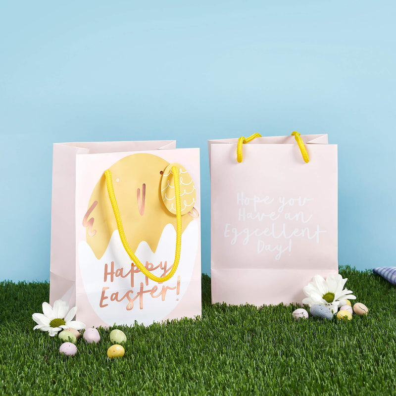 Gift Bag - HBHE112 - Easter Chick Bags (Set of 5 party bags) - Easter Chick Bags - Party Supplies - Whistlefish