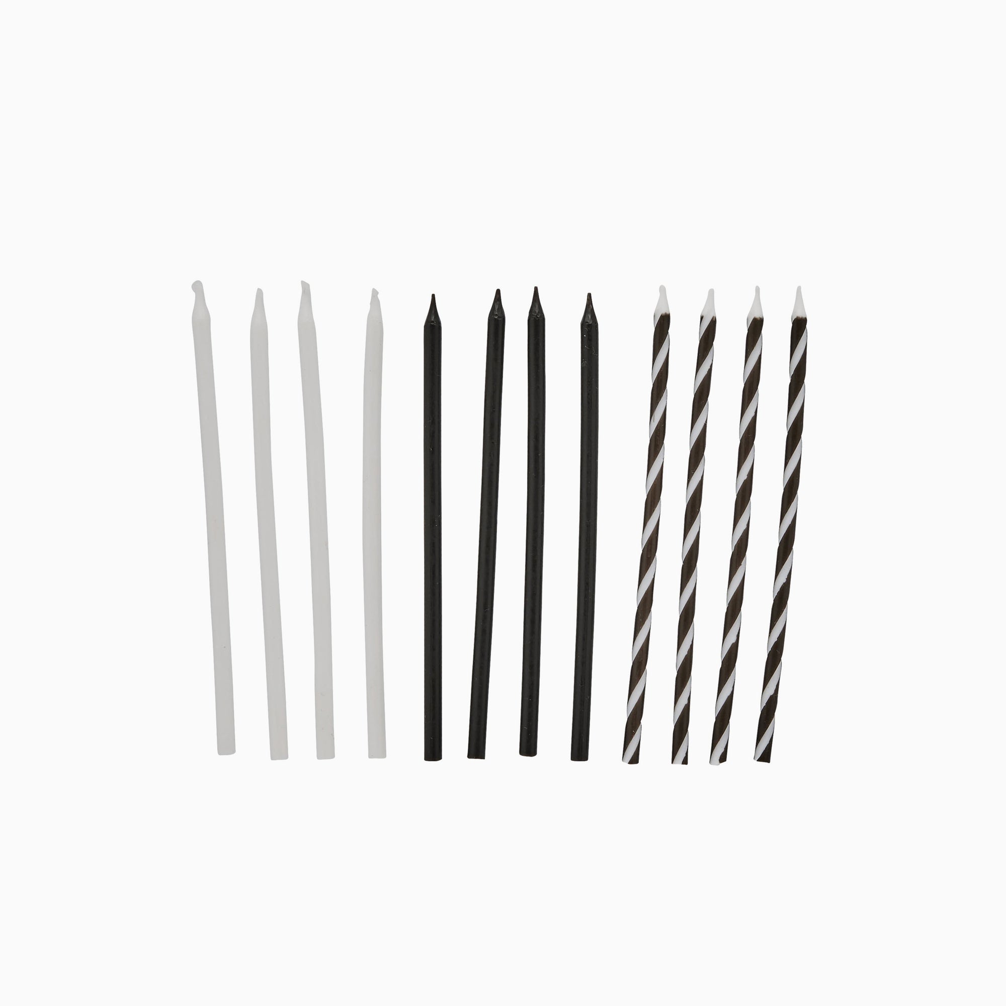 Party Candle-HBWC158 - Monochrome Tall Candles-Hootyballoo