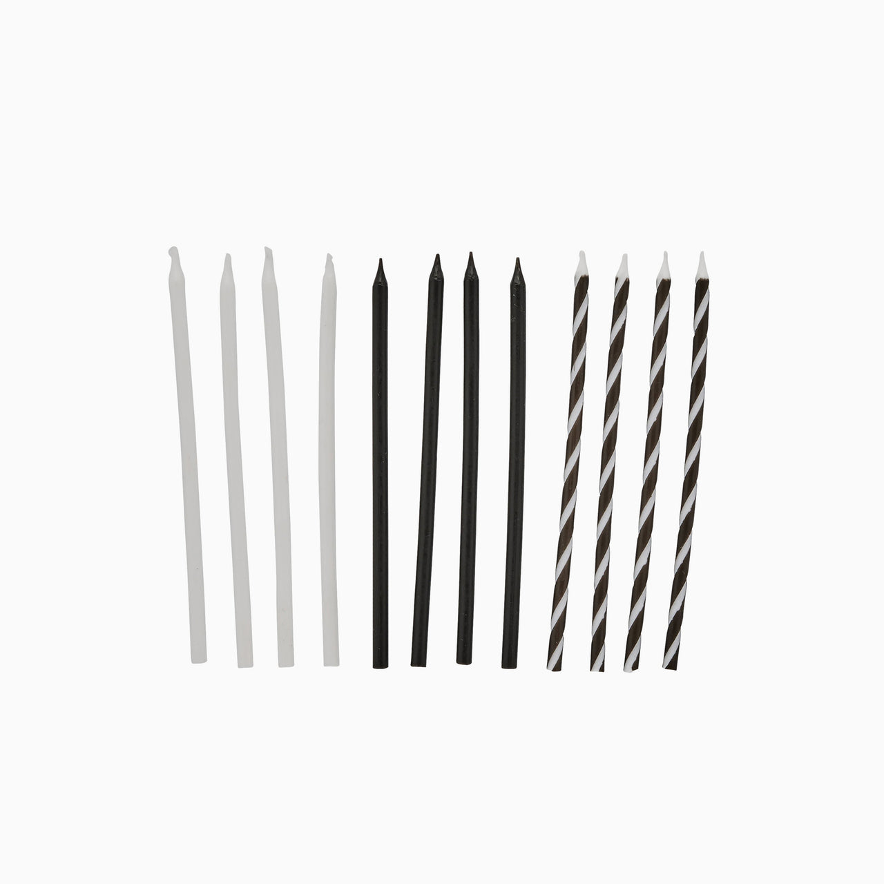 Party Candle-HBWC158 - Monochrome Tall Candles-Hootyballoo