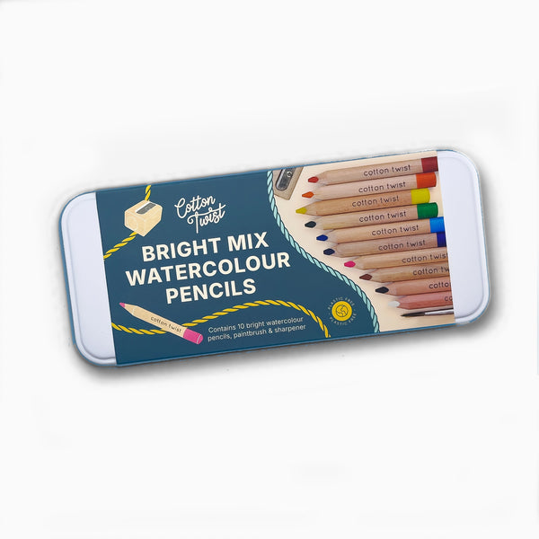 Pencil Set-SQ2378646 - Bright Mix Watercolour Pencils Set-Cotton Twist