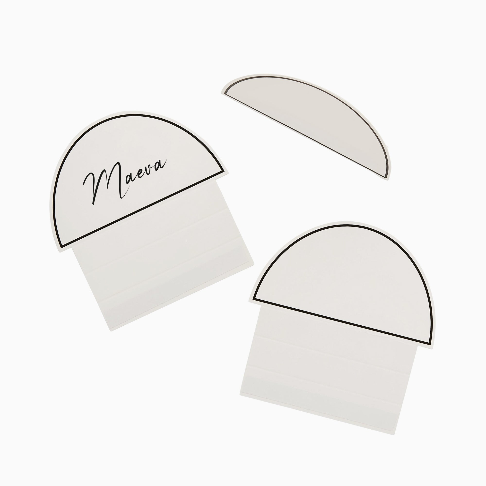Place Cards-HBMW110 - Monochrome Arch Place Cards-Hootyballoo