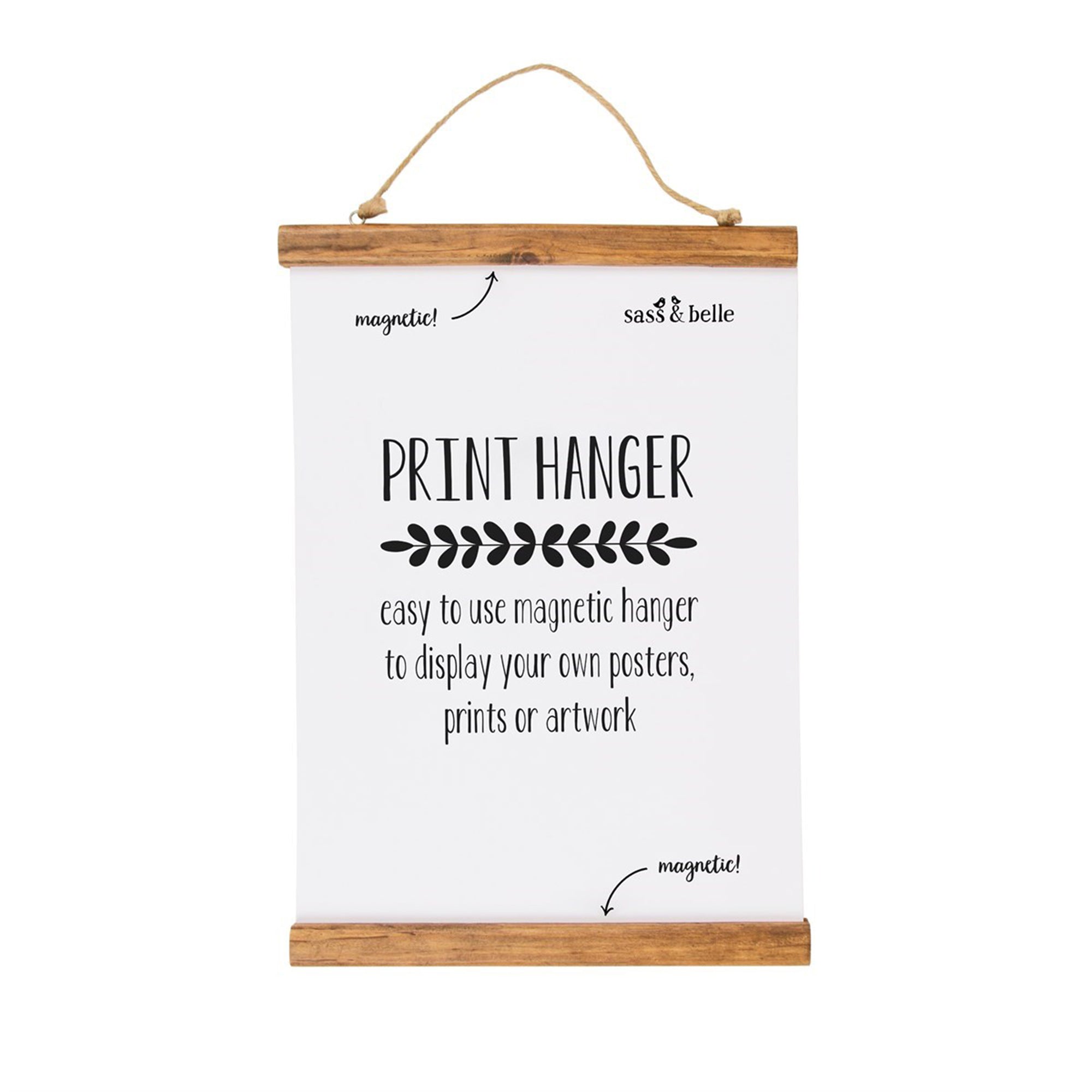 Poster Hanger-HC070 - Brown Medium Magnetic Poster Hanger-Whistlefish