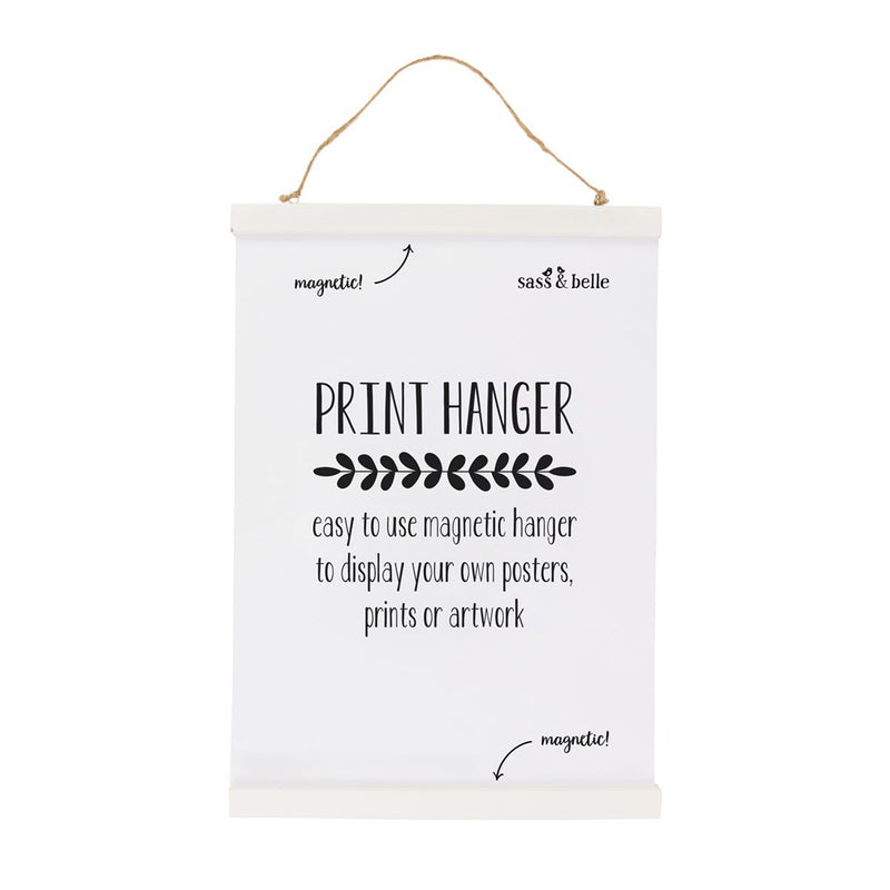 Poster Hanger-HEART507 - White Medium Magnetic Poster Hanger-Whistlefish