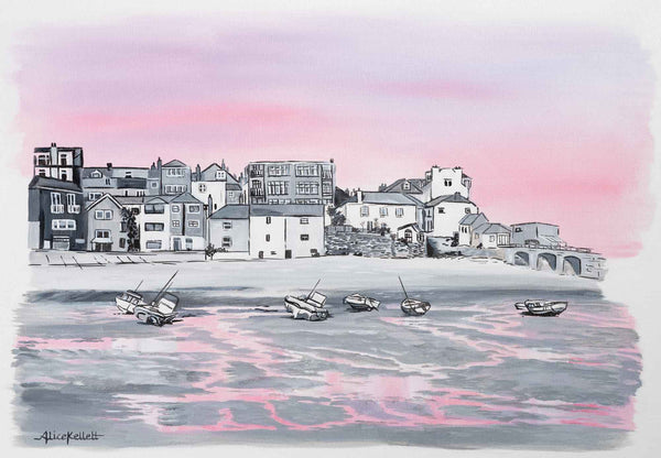 Print-AK02P - St Ives Harbour Med Print-Whistlefish