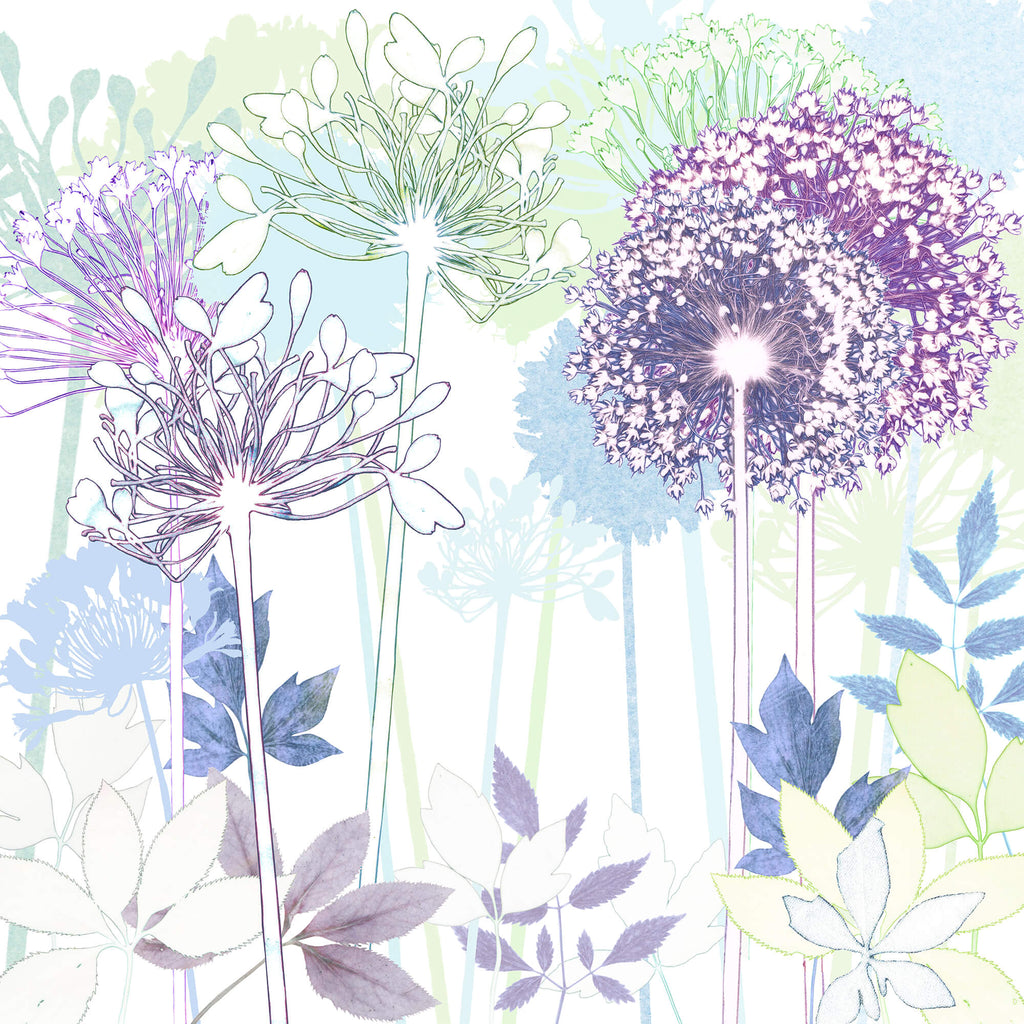 Print-AR11P - Allium Garden Art Print-Whistlefish