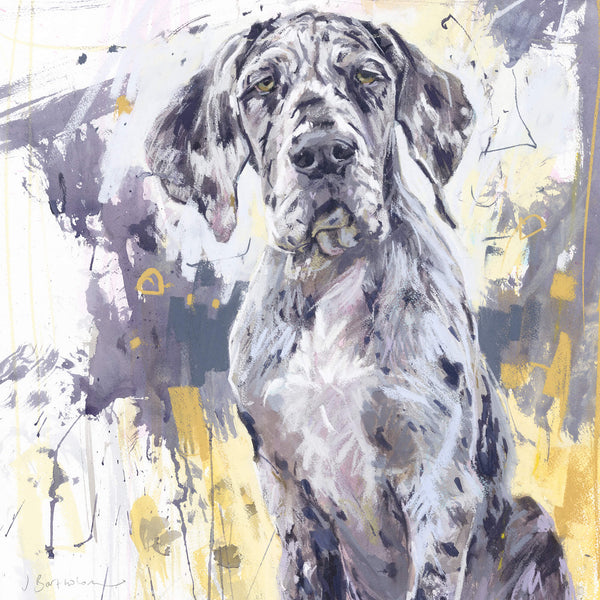 Print - BART96P - Great Dane Art Print - Great Dane Art Print by James Bartholomew - Whistlefish