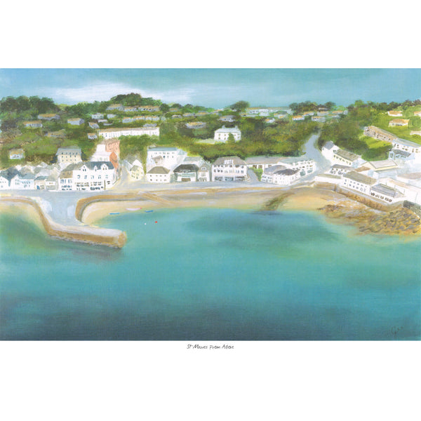 Print-GH05P - St Mawes From Above-Whistlefish