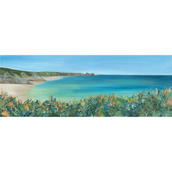 Print-GH24P - Porthcurno Art Print-Whistlefish