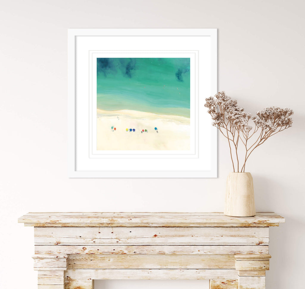 Print-GH30P - Tropical Coastline Art Print-Whistlefish