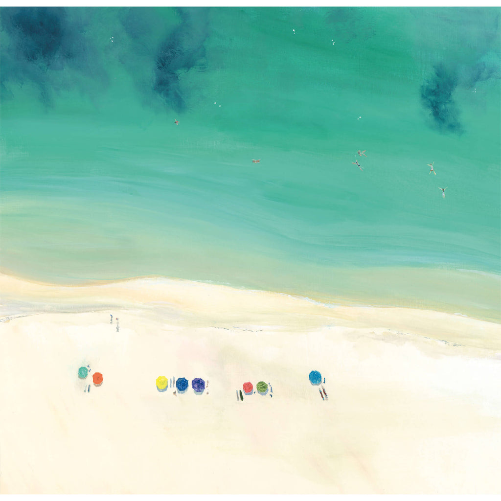 Print-GH30P - Tropical Coastline Art Print-Whistlefish