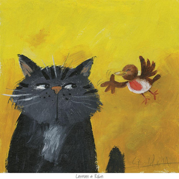 Print-GPT87P - Catman Art Print-Whistlefish