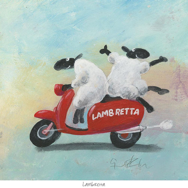 Print-GPT92P - Lambretta Art Print-Whistlefish