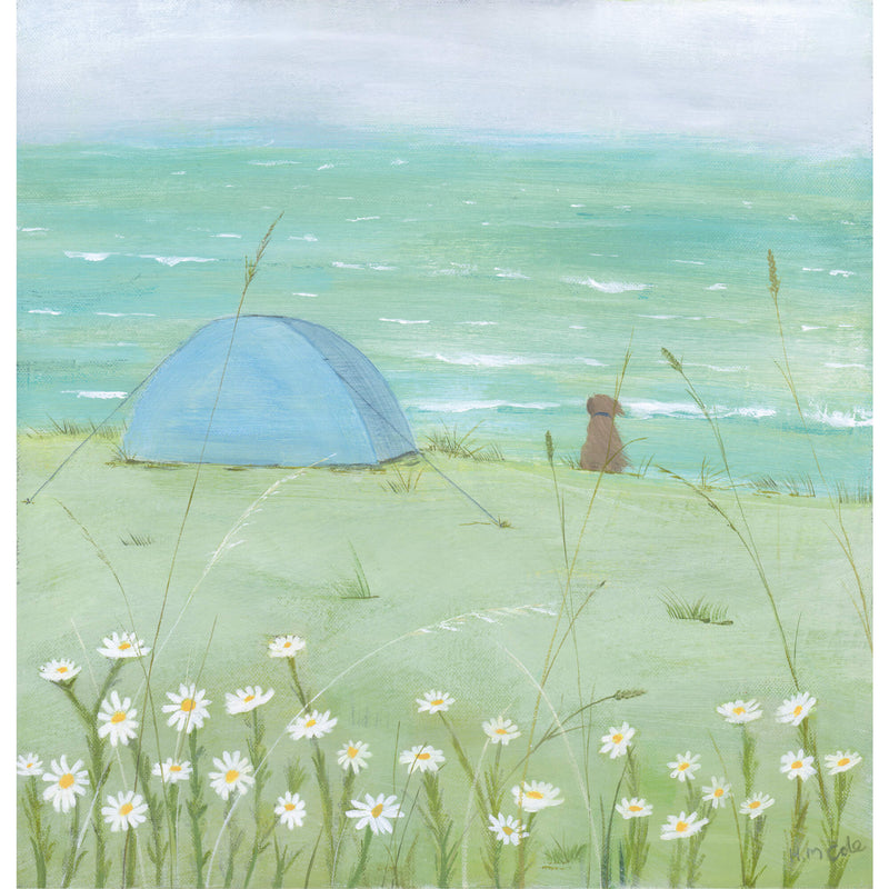 Print-HC180P - Cliff Camping Art Print-Whistlefish
