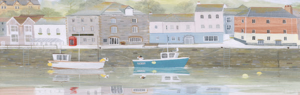 Print-HC229P - Padstow Harbour Art Print-Whistlefish