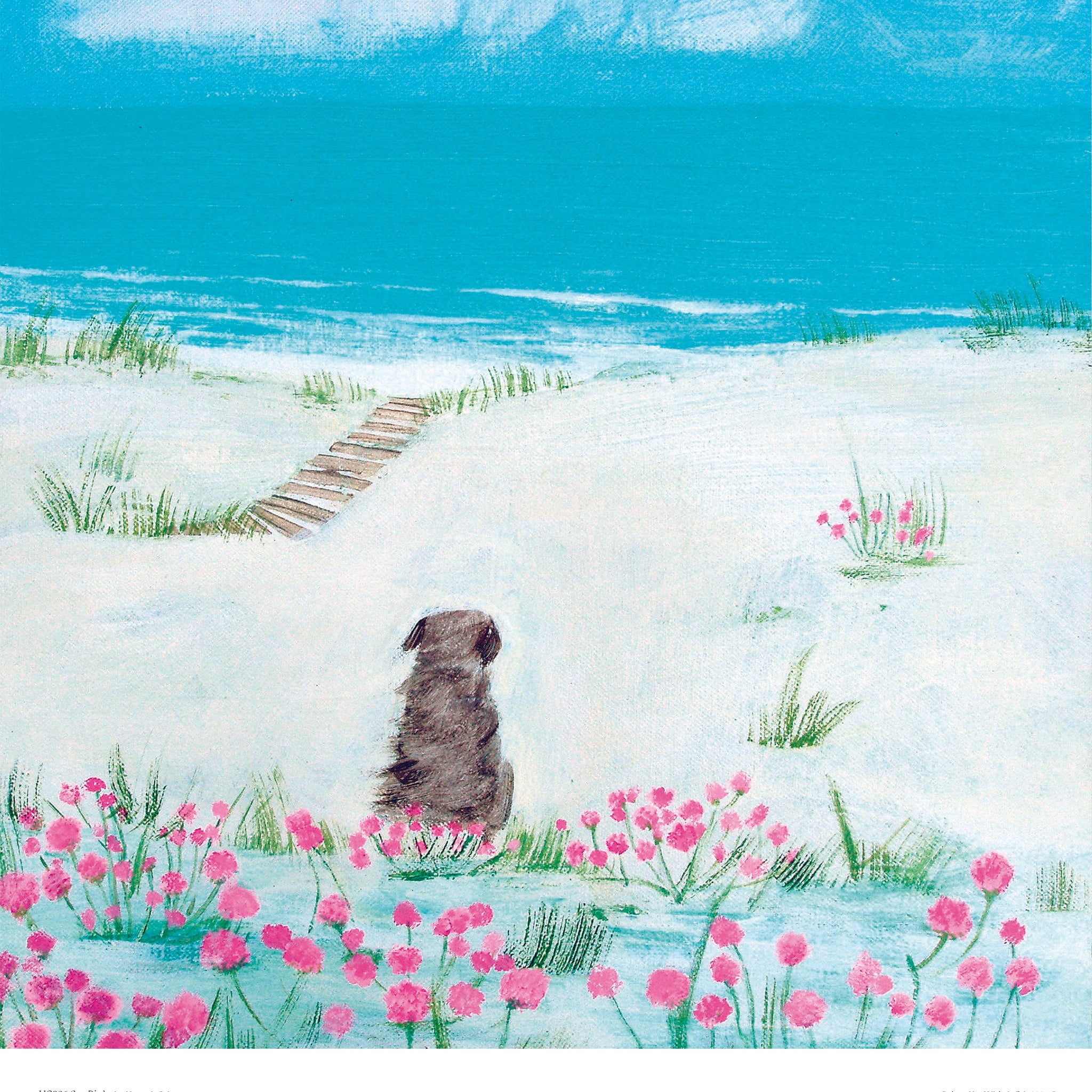 Print-HC306P - Sea Pinks Art Print-Hannah Cole
