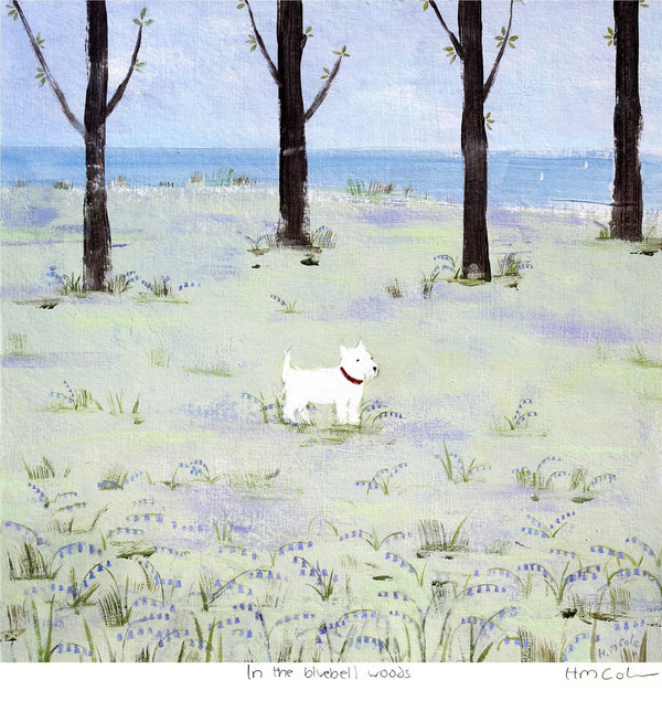 Print-HC82P - In The Bluebell Woods Art Print-Whistlefish