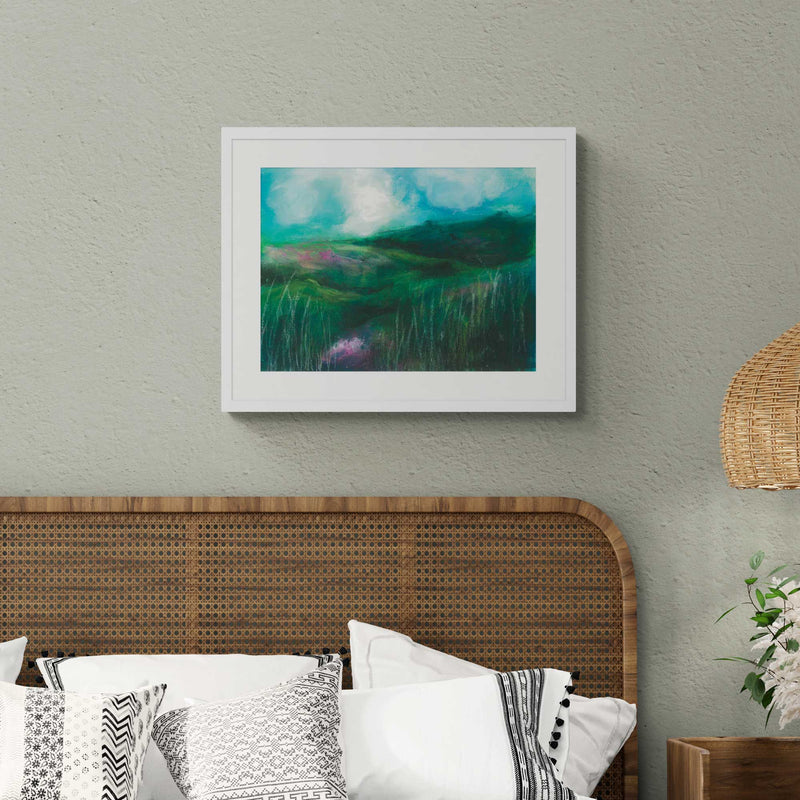 Print - HCL48P - Heather Hills Medium Art Print - Heather Hills Medium Art Print - Whistlefish