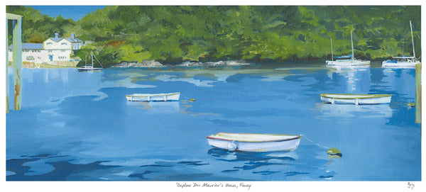 Print-IC105P - Daphne Du Mauriers House Art Print-Whistlefish