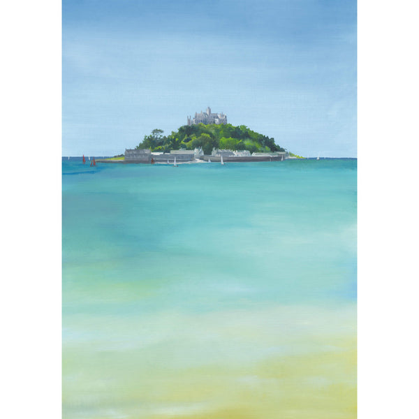 Print-IC131P - St Michaels Mount Art Print-Whistlefish