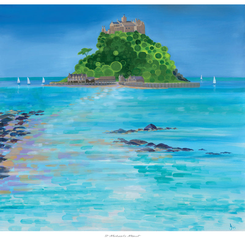 Print-IC176P - St Michael's Mount Art Print-Whistlefish