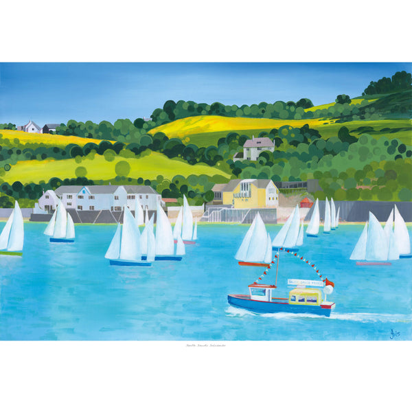 Print-IC178P - South Sands Ferry Art Print-Whistlefish