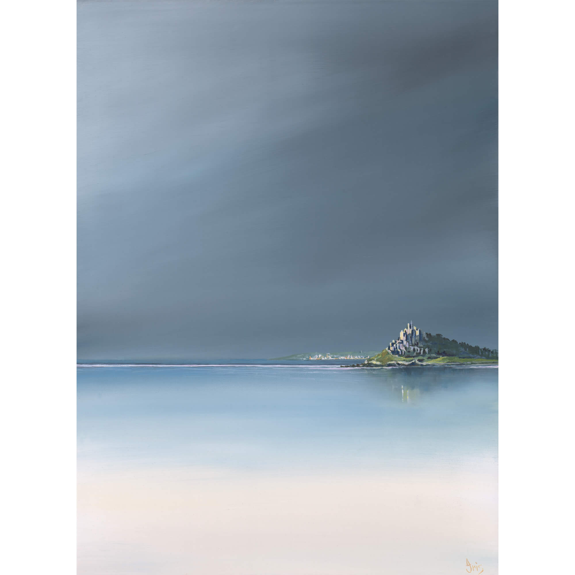 Print-IC225P - St Michael's Mount Art Print-Whistlefish