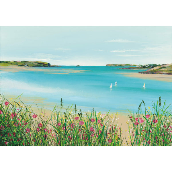 Print-IC228P - Coming Home, Camel Estuary Art Print-Whistlefish