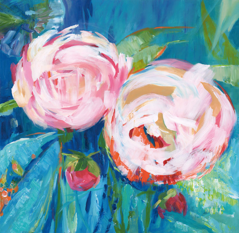 Print-IC244P - First Peony of Summer Art Print-Whistlefish